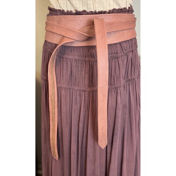 Womens ADA Wrap Belt Cinder Rose Pink Leather $89 NEW main image 7